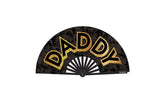 Wood Rocket Daddy Large Sized Folding Hand Fan Party Gifts and Novelties